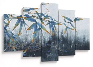 Obraz - Bambus na stene (150x105 cm)