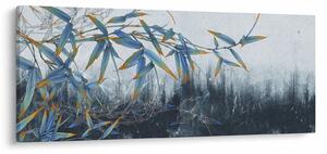 Obraz - Bambus na stene (120x50 cm)