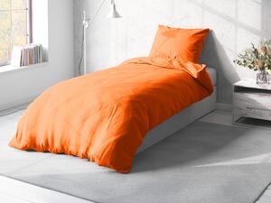 Biante Bavlnené jednofarebné posteľné obliečky Moni MO-002 Oranžové Jednolôžko 140x200 a 70x90 cm