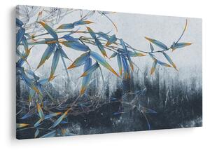 Obraz - Bambus na stene (90x60 cm)