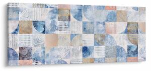 Obraz - Geometrické tvary na stene (120x50 cm)