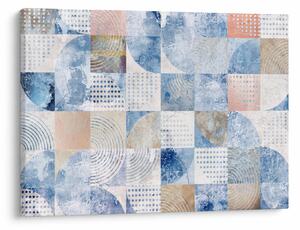 Obraz - Geometrické tvary na stene (70x50 cm)