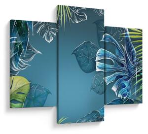 Obraz - Listy tropických rastlín (90x60 cm)