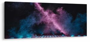 Obraz - Ružovo-modrý dym (120x50 cm)