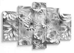 Obraz - Biele kvety (150x105 cm)