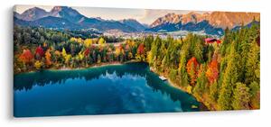 Obraz - Jazero Urisee, Rakúsko (120x50 cm)