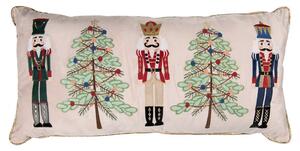 Vianočný dekoračný vankúš s Luskáčikmi Nutcracker - 76*35*4 cm - Clayre & Eef