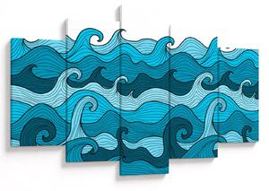 Obraz - Abstrakcia, more (150x105 cm)