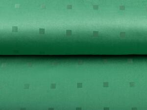 Dekoračná látka PM-022 Štvorčeky na zelenom - šírka 150 cm