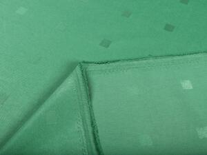Biante Dekoračný záves PM-022 Štvorčeky na zelenom 140x140 cm