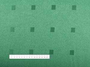 Biante Dekoračná obliečka na vankúš s lemom PM-022 Štvorčeky na zelenom 40 x 40 cm