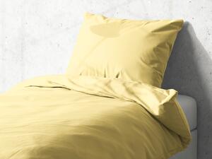 Detské bavlnené posteľné obliečky do postieľky Moni MO-023 Pastelovo žlté Do postieľky 90x120 a 40x60 cm