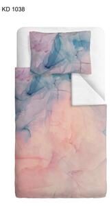 OBOJSTRANNÁ POSTEĽNÁ BIELIZEŇ, satén, modrá, ružová, biela, 140/200 cm Esposa - Obliečky & plachty