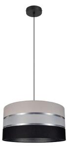 Luster na lanku CORAL 1xE27/60W/230V čiernošedá