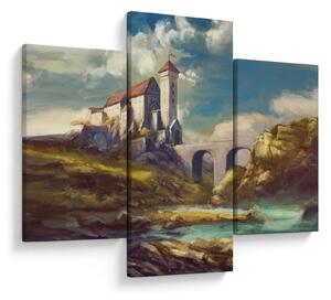 Obraz - Stredoveký hrad (90x60 cm)