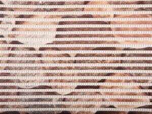Kúpeľňová penová rohož / predložka PRO-002 Kamene - hnedá - metráž šírka 65 cm