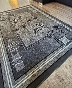 HU Sivý klasický koberec Shiraz Bcf Kalia-sivý Rozmer: 50x80 cm