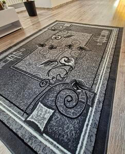 HU Sivý klasický koberec Shiraz Bcf Kalia-sivý Rozmer: 50x80 cm