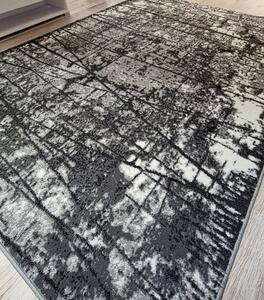 Klasický sivý koberec Shiraz BCF s bodkovaným vzorom Rozmer: 50x80 cm