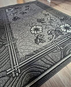 HU Sivý klasický koberec Shiraz Bcf Maky-sivé Rozmer: 50x80 cm