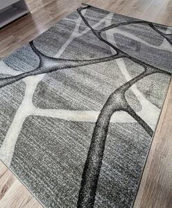 Abstraktný koberec Rio 815A v odtieňoch sivej – obdĺžnikový Rozmer: 60x100 cm