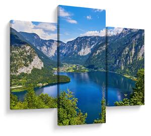 Obraz - Halštatské jazero, Hallstatt, Rakúsko (90x60 cm)