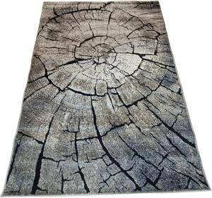 HU Hnedý prírodný koberec Loft peň obĺžnikový, vzor dreva Rozmer: 60x100 cm