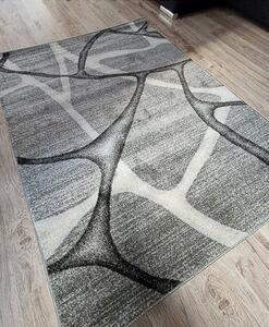Abstraktný koberec Rio 815A v odtieňoch sivej – obdĺžnikový Rozmer: 60x100 cm