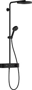 Hansgrohe Pulsify S, Showerpipe 260 1jet s termostatom ShowerTablet Select 400, čierna matná, HAN-24220670