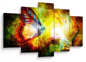 Obraz - Kozmický motýľ (150x105 cm)