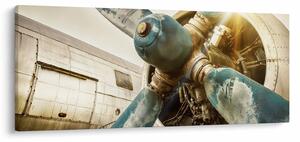 Obraz - Vrtuľa starého lietadla (120x50 cm)