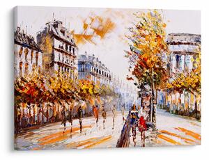 Obraz - Ulica v Paríži (70x50 cm)