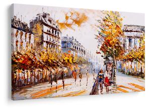 Obraz - Ulica v Paríži (90x60 cm)
