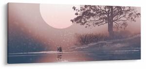 Obraz - Zamilovaný pár (120x50 cm)