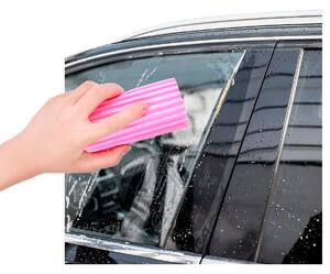 Hubka na prach, čistiaca hubka SCRUB DADDY DUSTER, ružová