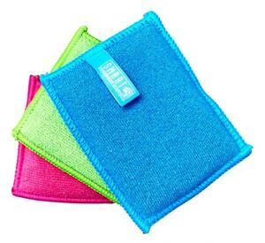 HITEKO (Smart microfiber system) Hubky na riad z mikrovlákna, prateľné, 3 ks v balení