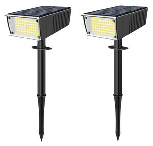 Bezdoteku LEDsolar 72 vonkajšie svetlo do zeme 2 ks, 72 LED, bezdrôtové, iPRO, 2W, studená farba
