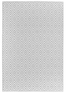 VONKAJŠÍ KOBEREC, 120/180 cm, sivá, biela Boxxx - Koberce