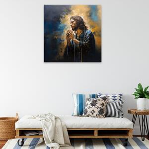 Obraz na plátne - Ježiš pri motlitbe - 40x40 cm