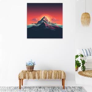 Obraz na plátne - Východ slnka v pustatine - 40x40 cm