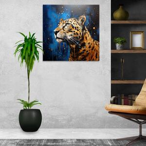 Obraz na plátne - Portrét geparda - 40x40 cm