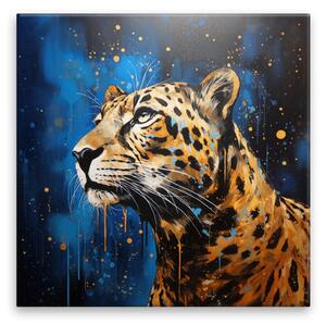 Obraz na plátne - Portrét geparda - 40x40 cm