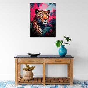 Obraz na plátne - Leopard v džungli - 30x40 cm