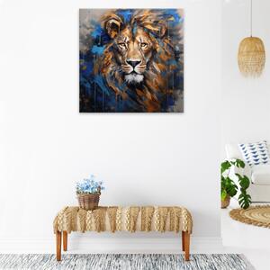 Obraz na plátne - Lev kráľ zvierat - 40x40 cm