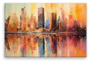 Obraz na plátne - New York v zrkadle - 120x80 cm
