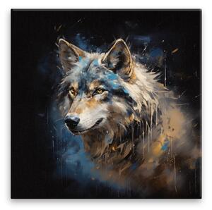 Obraz na plátne - Portrét vlka - 40x40 cm