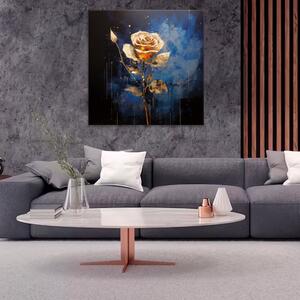 Obraz na plátne - Zlatá ruža - 40x40 cm