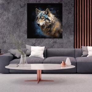 Obraz na plátne - Portrét vlka - 40x40 cm