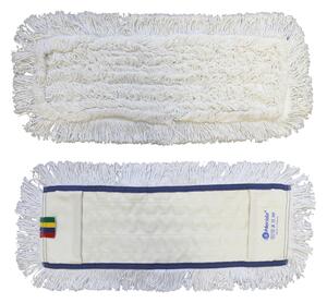 Mop s vreckami Optimum, 50 cm - bavlna, biela