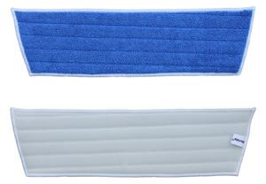 Mop na suchý zips Economy, 45 cm - mikrovlákno, modrá